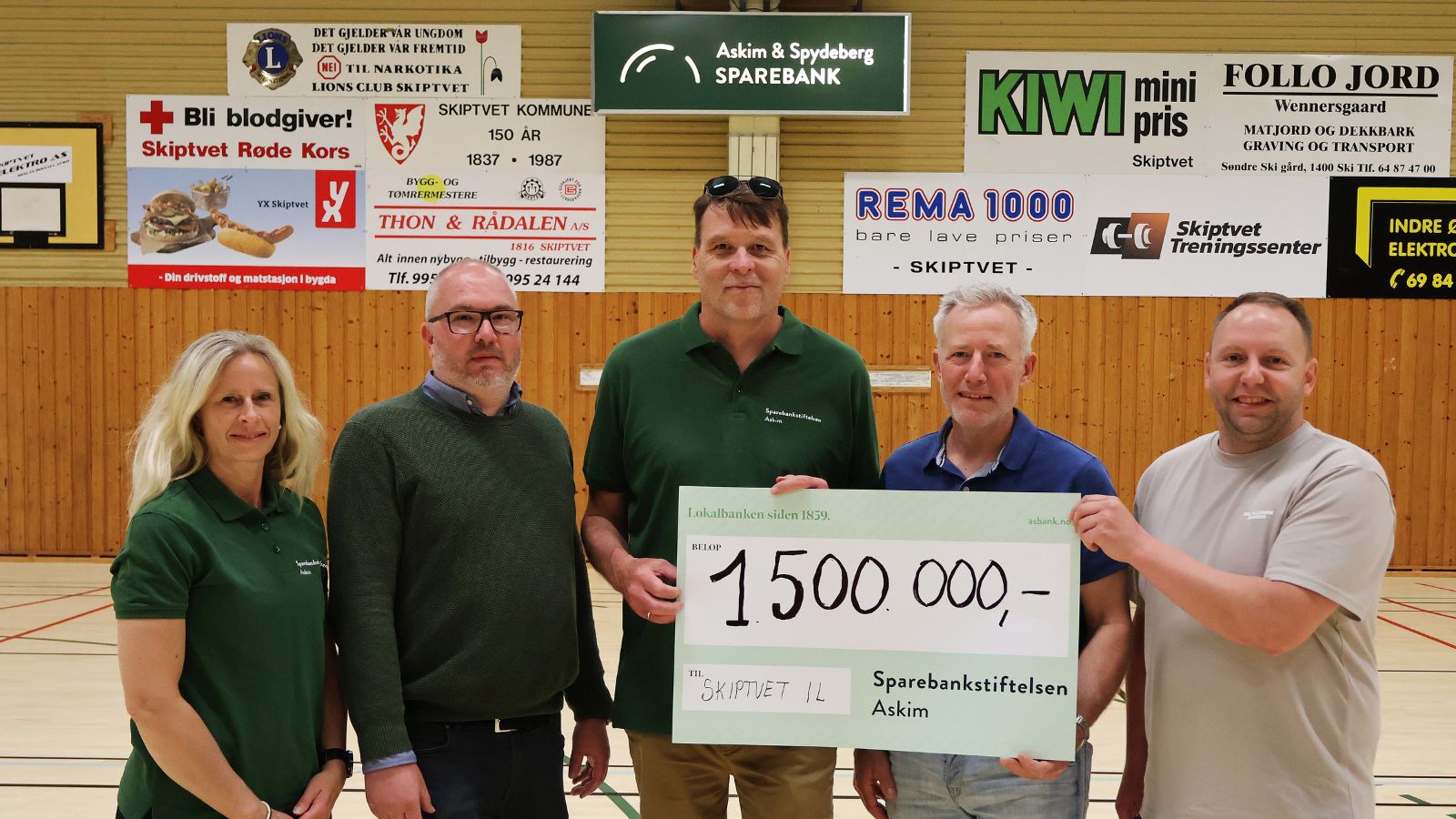 Gruppebilde Sparebankstiftelsen Askim og Skiptvet Håndball